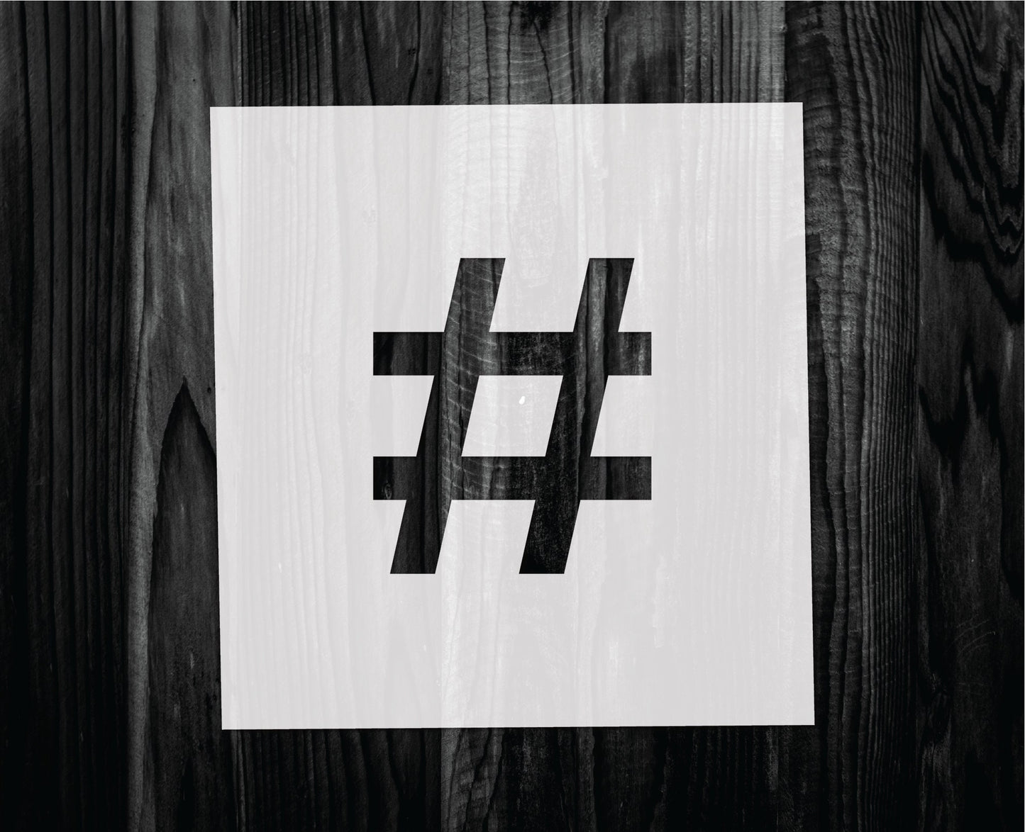 Number Sign Stencil, Mylar reusable stencil, Stencil, FAST SHIPPING