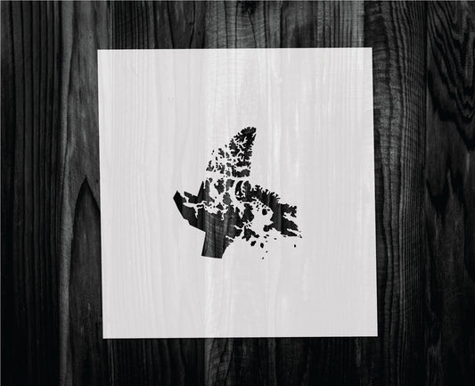Nunavut Stencil, Mylar reusable stencil, Stencil, FAST SHIPPING