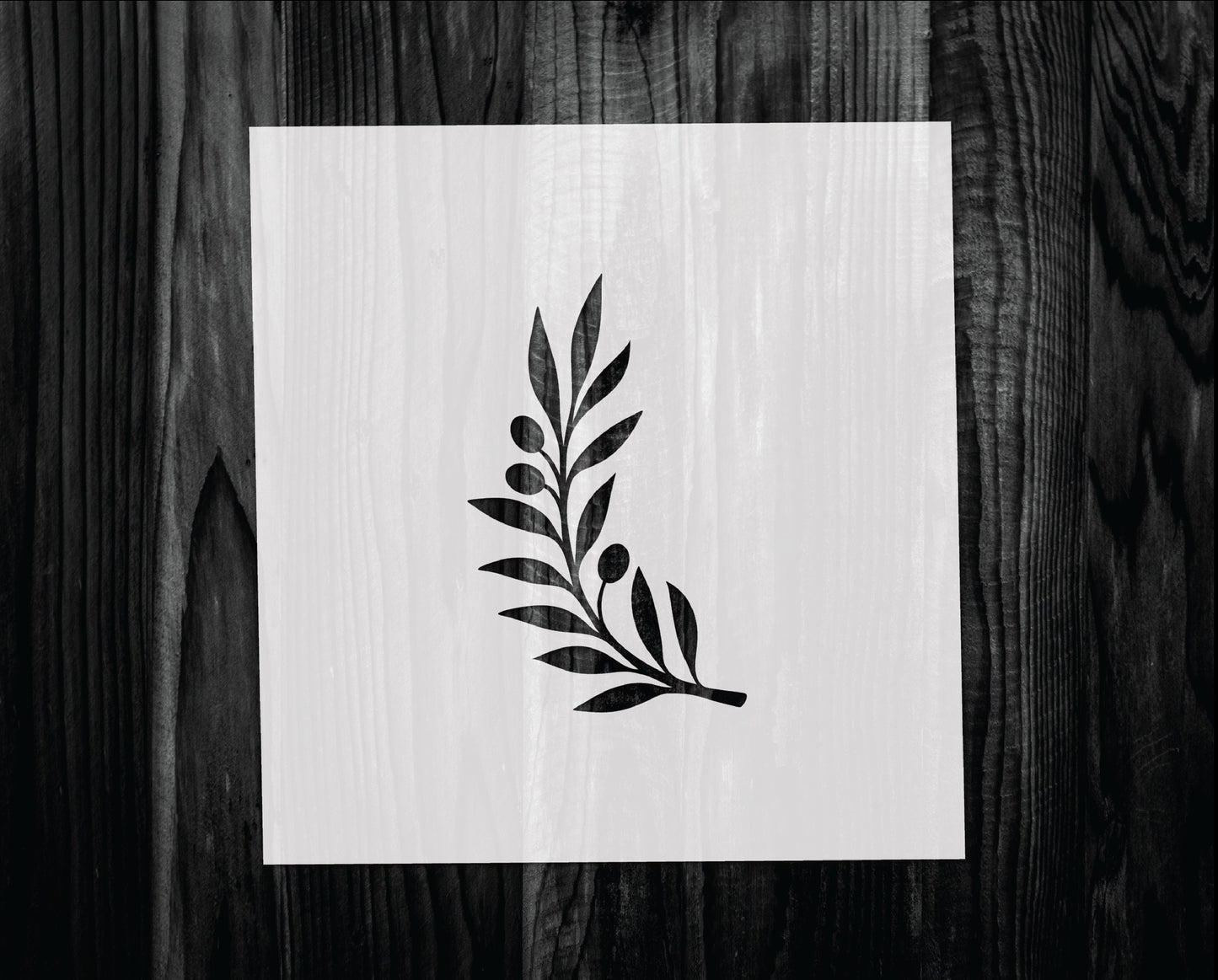 Olive Branch Stencil, Mylar reusable stencil, Stencil, FAST SHIPPING