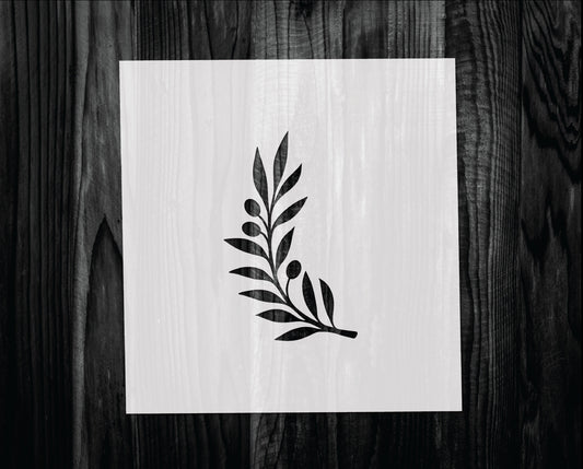 Olive Branch Stencil, Mylar reusable stencil, Stencil, FAST SHIPPING