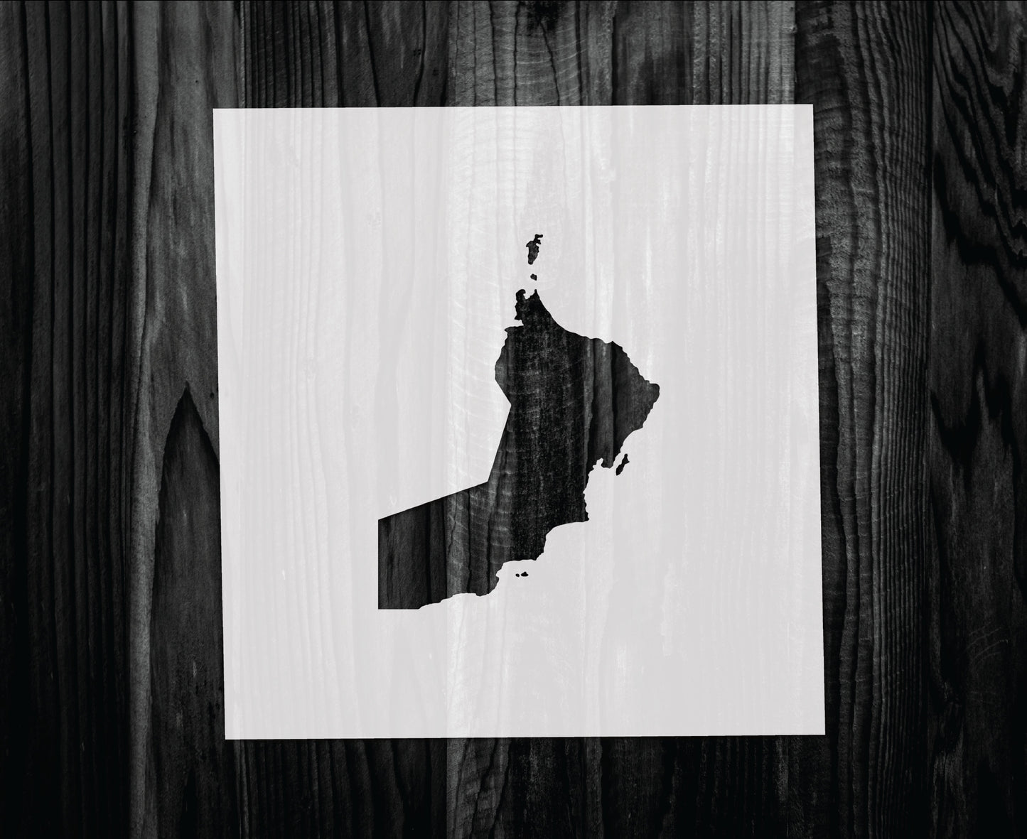 Oman Stencil, Mylar reusable stencil, Stencil, FAST SHIPPING