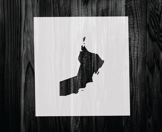 Oman Stencil, Mylar reusable stencil, Stencil, FAST SHIPPING