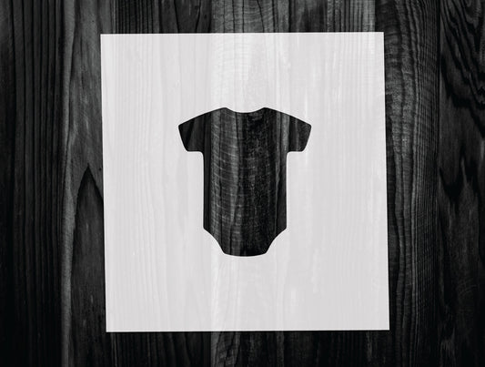 Onesie Stencil, Mylar reusable stencil, Stencil, FAST SHIPPING