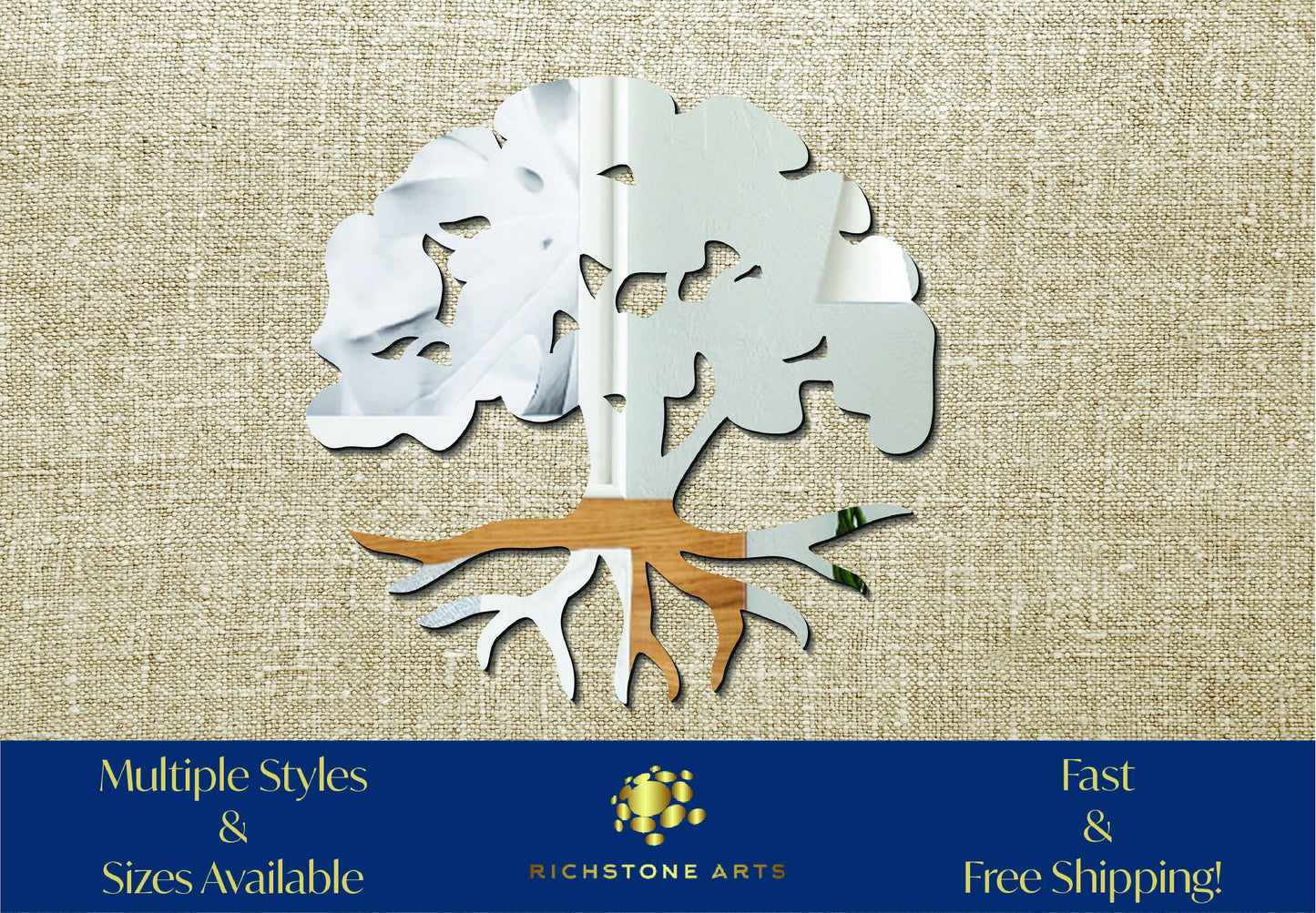 Decorative Tree of Life Shaped Acrylic Mirror | Many Shapes Available