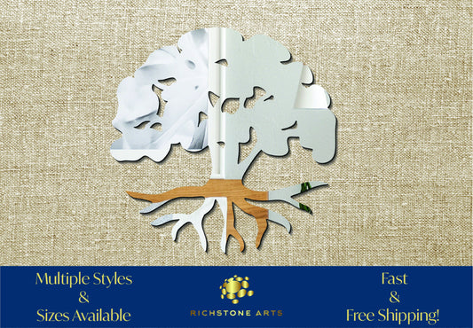 Decorative Tree of Life Shaped Acrylic Mirror | Many Shapes Available