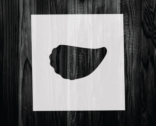 Oyster Stencil, Mylar reusable stencil, Stencil, FAST SHIPPING