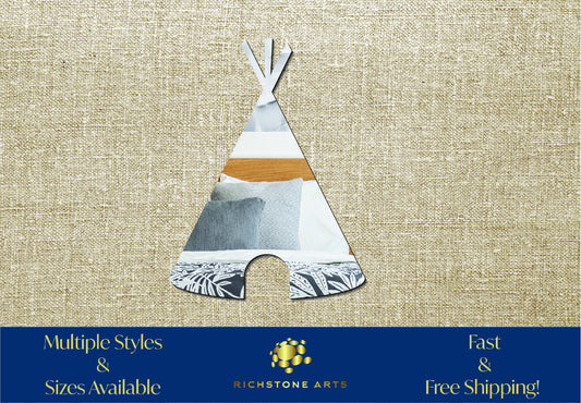 Decorative TeePee Shaped Acrylic Mirror | Many Shapes Available