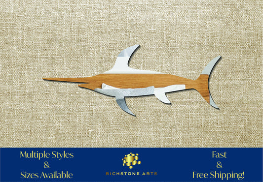 Decorative Swordfish Shaped Acrylic Mirror | Many Shapes Available