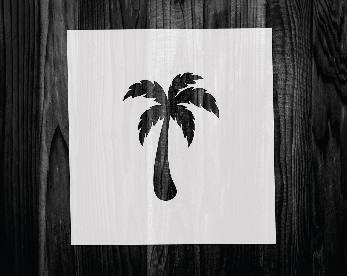 Palm Tree Stencil, Mylar reusable stencil, Stencil, FAST SHIPPING