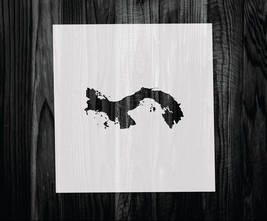 Panama Stencil, Mylar reusable stencil, Stencil, FAST SHIPPING