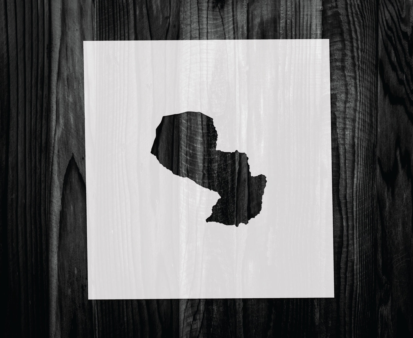 Paraguay Stencil, Mylar reusable stencil, Stencil, FAST SHIPPING