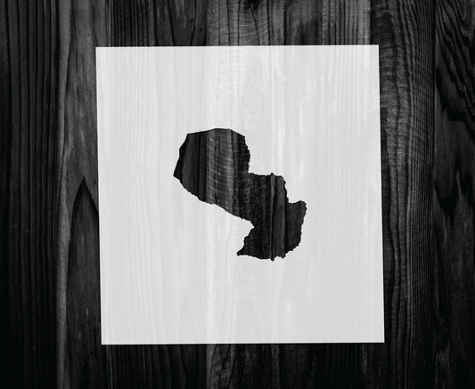 Paraguay Stencil, Mylar reusable stencil, Stencil, FAST SHIPPING