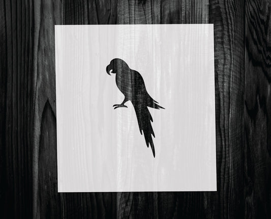 Parrot Stencil, Mylar reusable stencil, Stencil, FAST SHIPPING