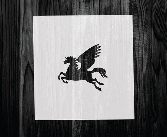 Pegasus Stencil, Mylar reusable stencil, Stencil, FAST SHIPPING