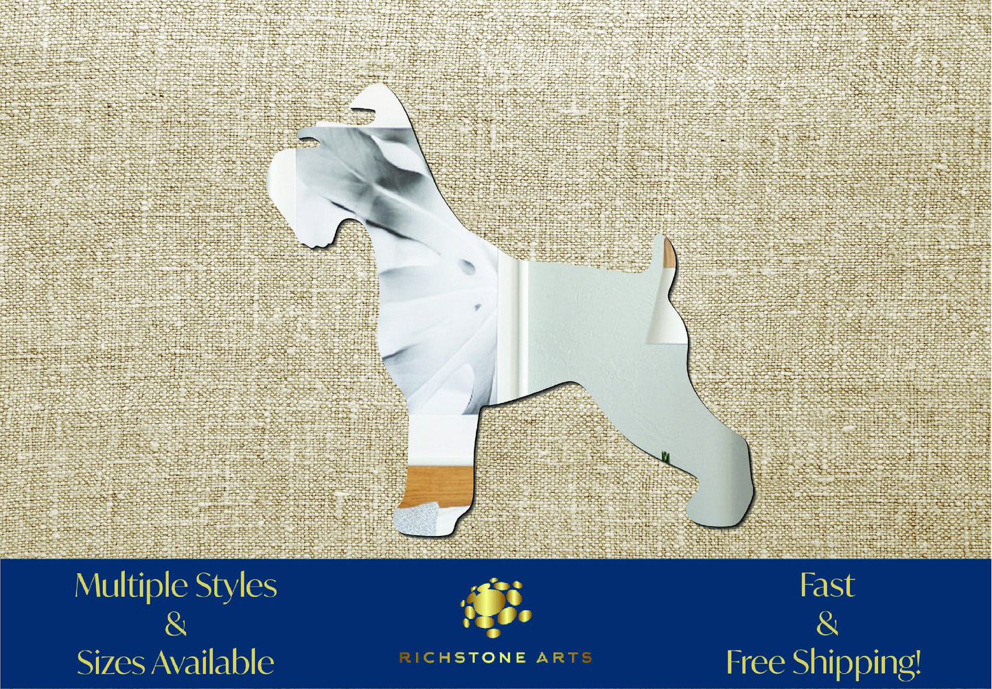 Decoration Schnauzer Shaped Acrylic Mirror | Many Shapes Available