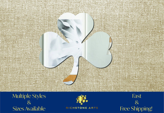 Decoration Shamrock Shaped Acrylic Mirror | Many Shapes Available