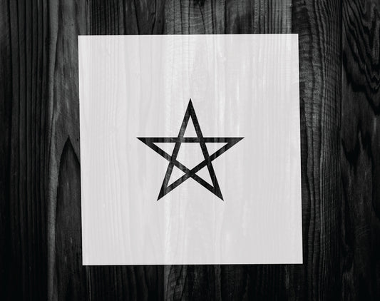 Pentagram Stencil, Mylar reusable stencil, Stencil, FAST SHIPPING