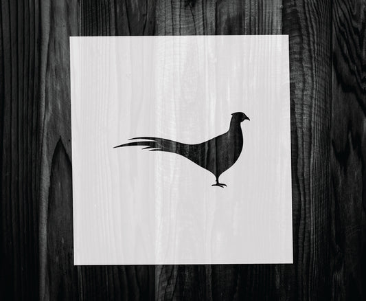 Pheasant Stencil, Mylar reusable stencil, Stencil, FAST SHIPPING