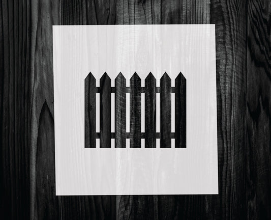 Picket Fence Stencil, Mylar reusable stencil, Stencil, FAST SHIPPING