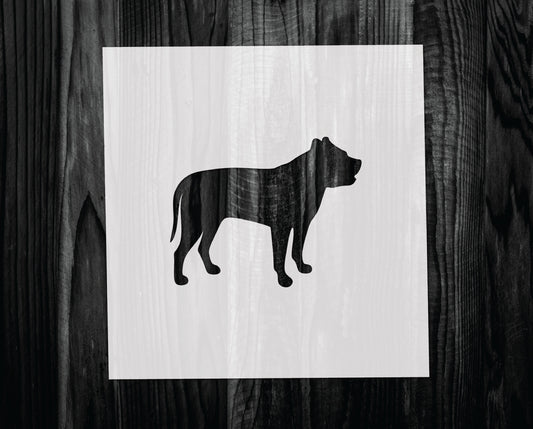 Pit Bull Stencil, Mylar reusable stencil, Stencil, FAST SHIPPING