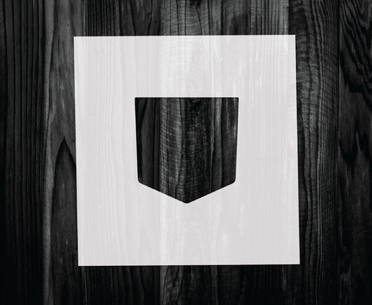 Pocket Stencil, Mylar reusable stencil, Stencil, FAST SHIPPING