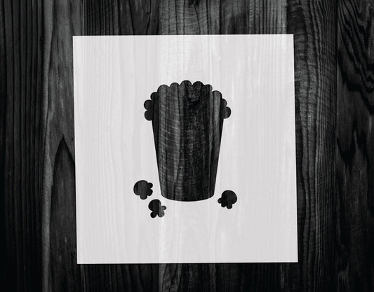 Popcorn Stencil, Mylar reusable stencil, Stencil, FAST SHIPPING