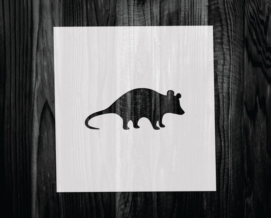 Possum Stencil, Mylar reusable stencil, Stencil, FAST SHIPPING