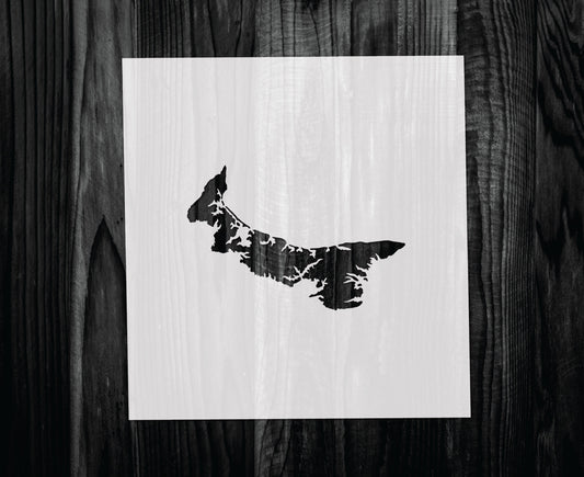 Prince Edward Island Stencil, Mylar reusable stencil, Stencil, FAST SHIPPING