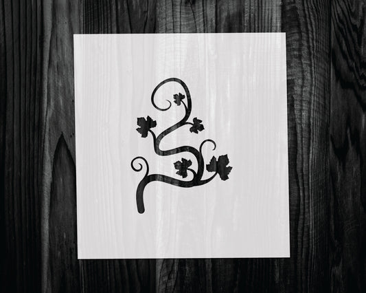 Pumpkin Vine Stencil, Mylar reusable stencil, Stencil, FAST SHIPPING