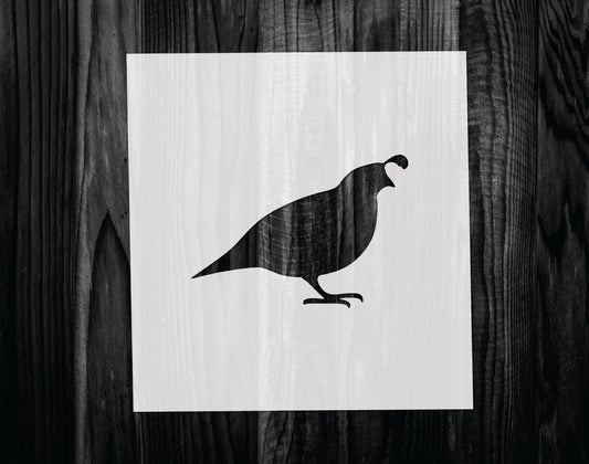 Quail Stencil, Mylar reusable stencil, Stencil, FAST SHIPPING