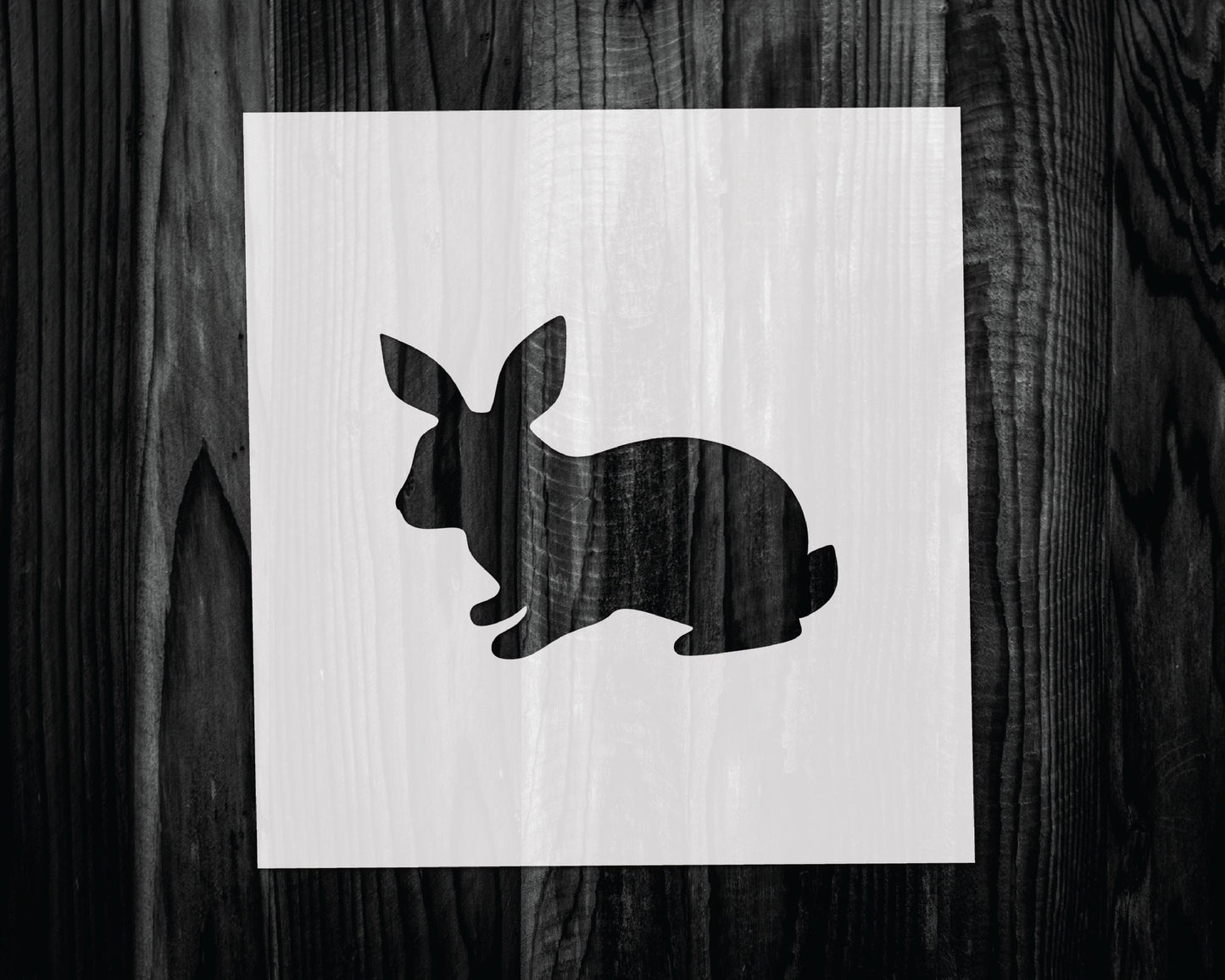 Rabbit Stencil, Mylar reusable stencil, Stencil, FAST SHIPPING