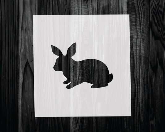 Rabbit Stencil, Mylar reusable stencil, Stencil, FAST SHIPPING