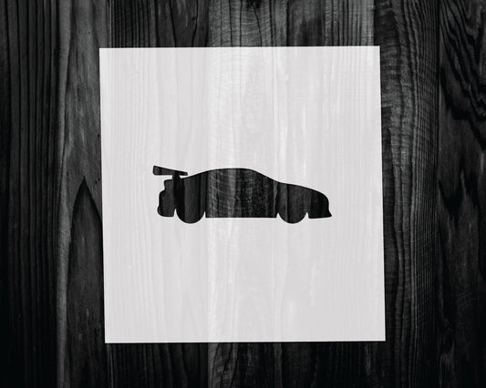 Race Car Stencil, Mylar reusable stencil, Stencil, FAST SHIPPING