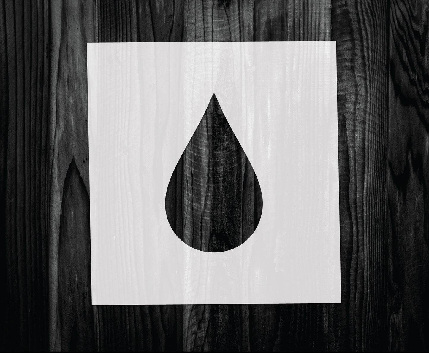 Raindrop Stencil, Mylar reusable stencil, Stencil, FAST SHIPPING