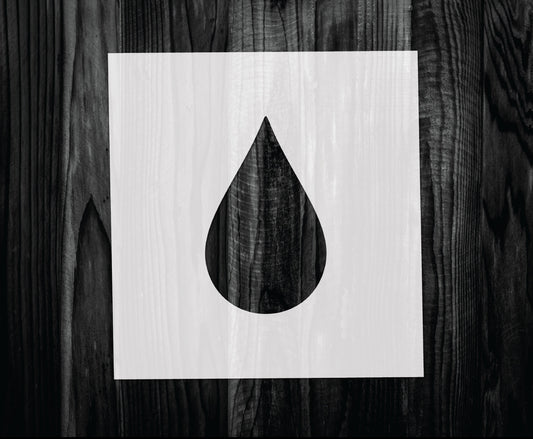 Raindrop Stencil, Mylar reusable stencil, Stencil, FAST SHIPPING
