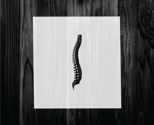 Spine Stencil, Mylar reusable stencil, Stencil, FAST SHIPPING