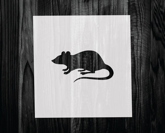 Rat Stencil, Mylar reusable stencil, Stencil, FAST SHIPPING