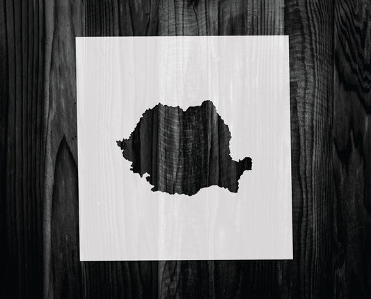 Romania Stencil, Mylar reusable stencil, Stencil, FAST SHIPPING
