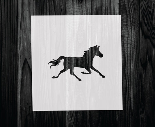 Running Horse Stencil, Mylar reusable stencil, Stencil, FAST SHIPPING