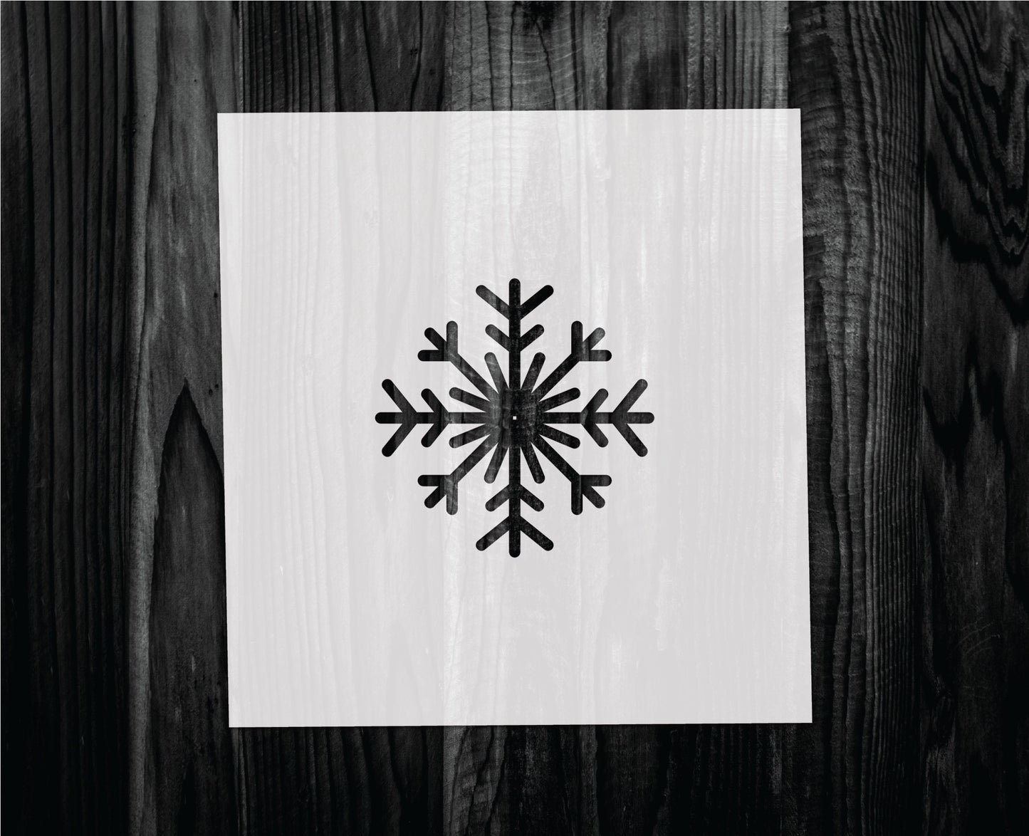 Snowflake Stencil, Mylar reusable stencil, Stencil, FAST SHIPPING