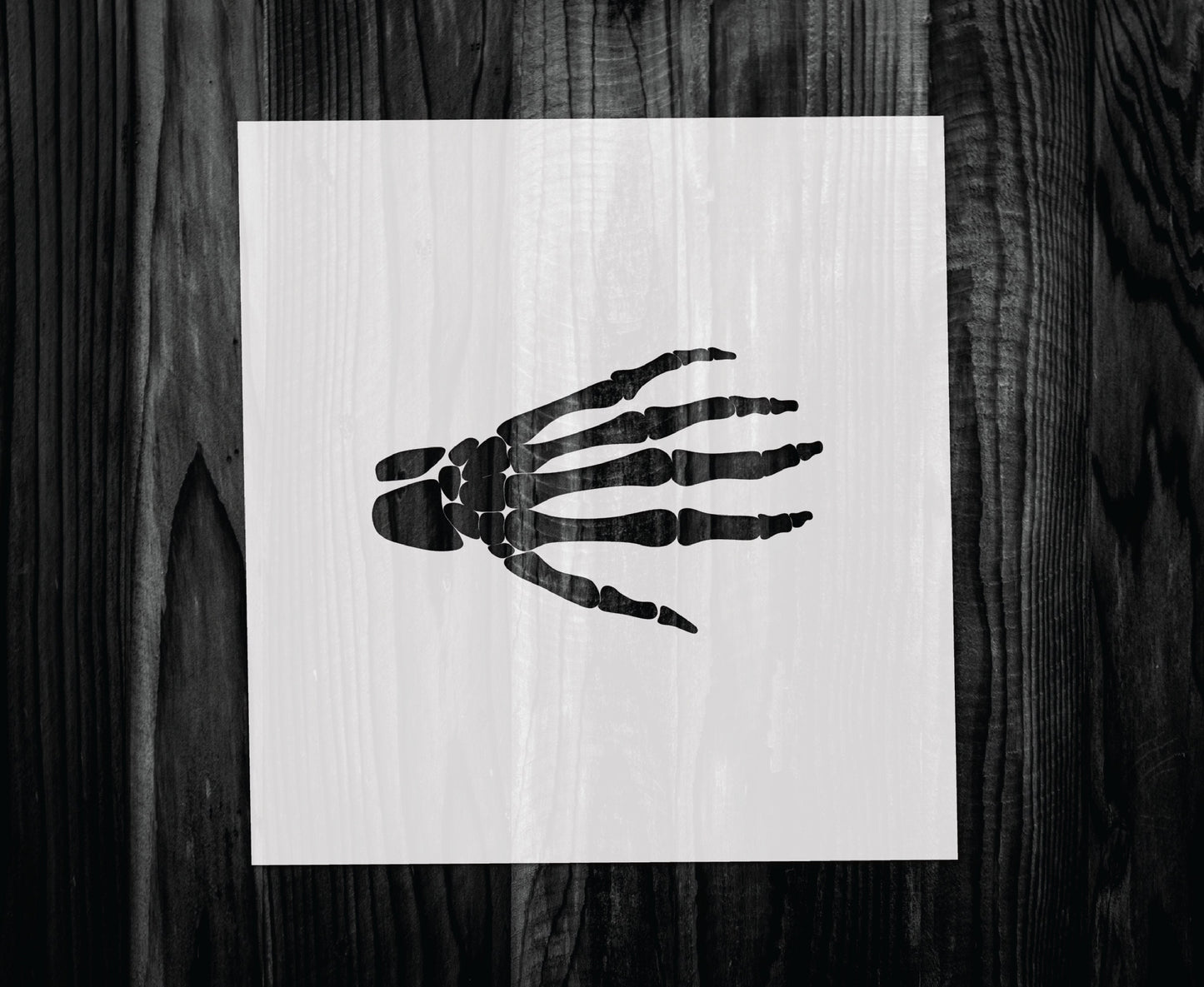 Skeleton Hand Stencil, Mylar reusable stencil, Stencil, FAST SHIPPING