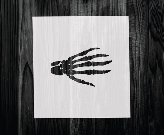 Skeleton Hand Stencil, Mylar reusable stencil, Stencil, FAST SHIPPING
