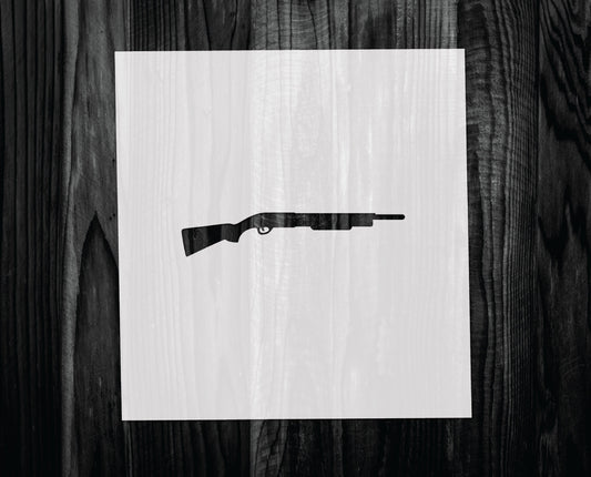 Shotgun Stencil, Mylar reusable stencil, Stencil, FAST SHIPPING