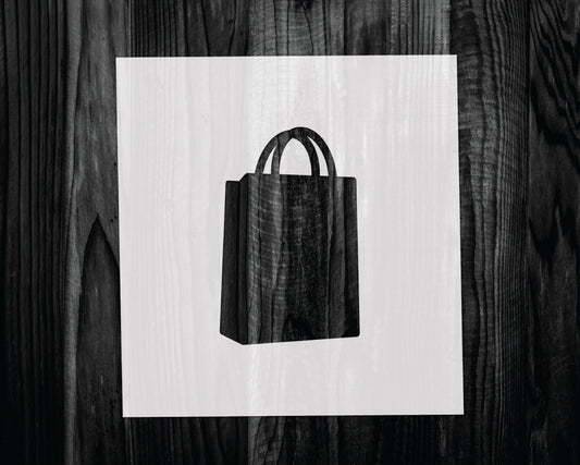 Shopping Bag Stencil, Mylar reusable stencil, Stencil, FAST SHIPPING