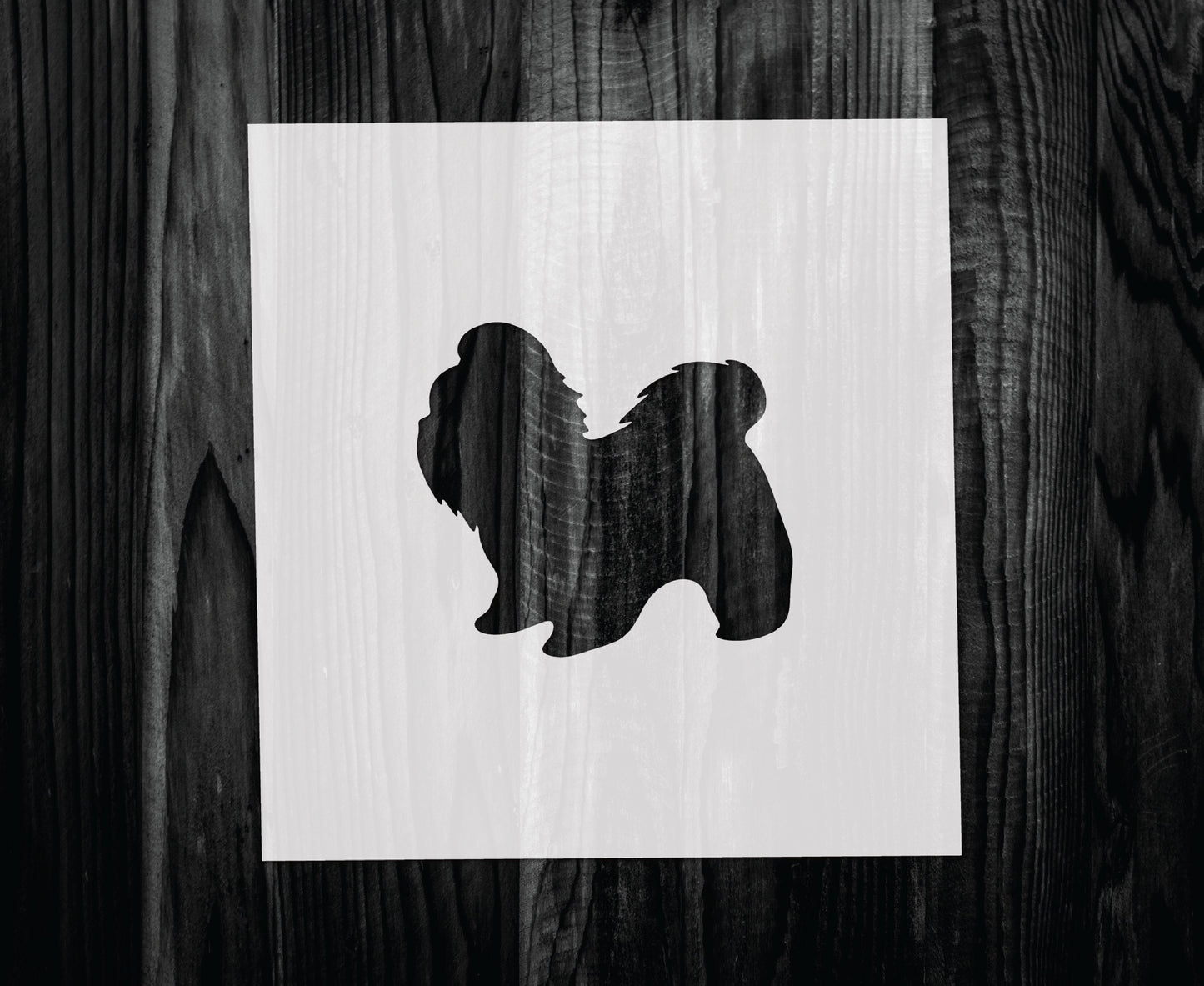 Shih Tzu Stencil, Mylar reusable stencil, Stencil, FAST SHIPPING