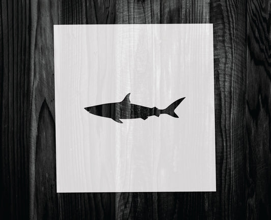 Shark Stencil, Mylar reusable stencil, Stencil, FAST SHIPPING