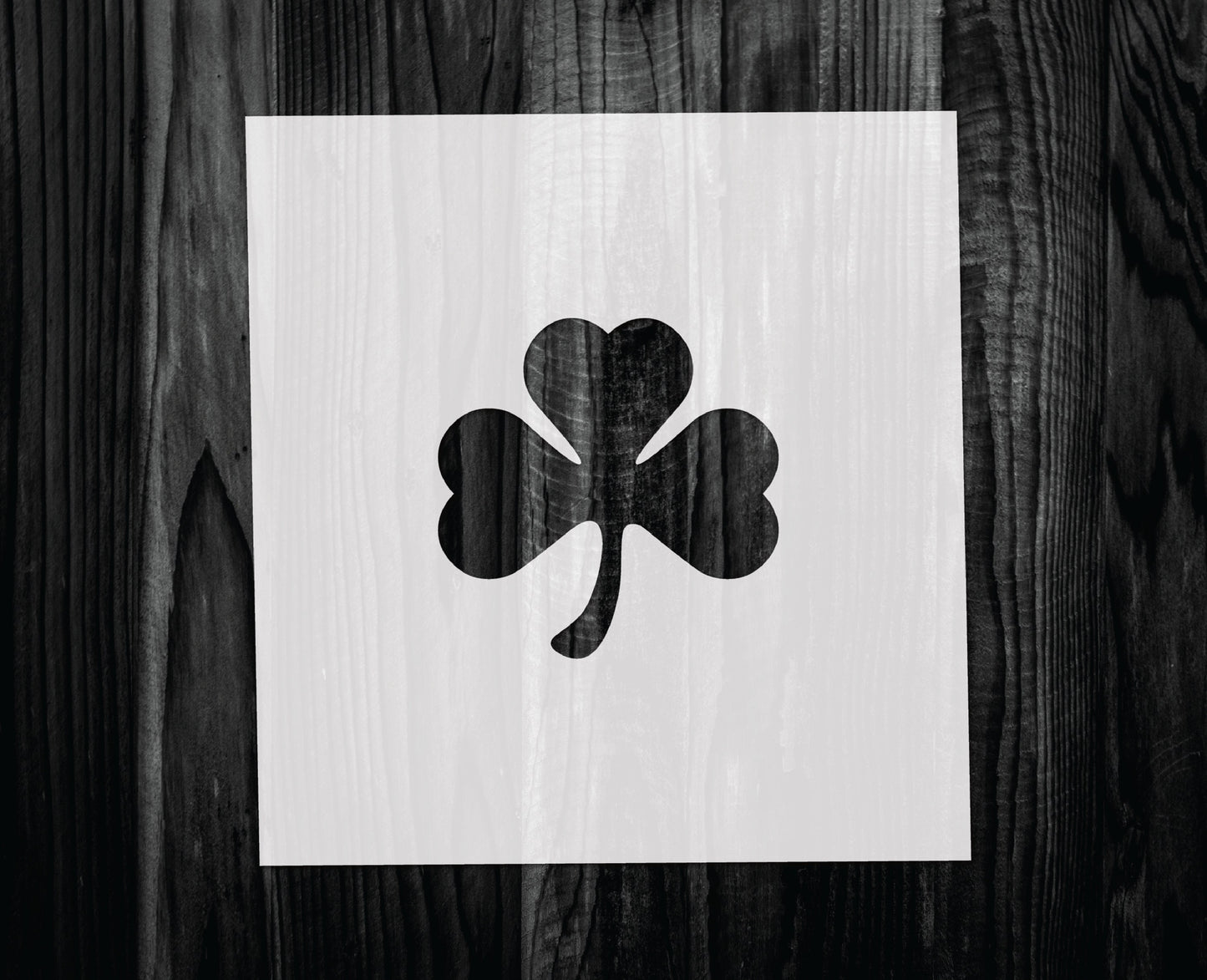Shamrock Stencil, Mylar reusable stencil, Stencil, FAST SHIPPING
