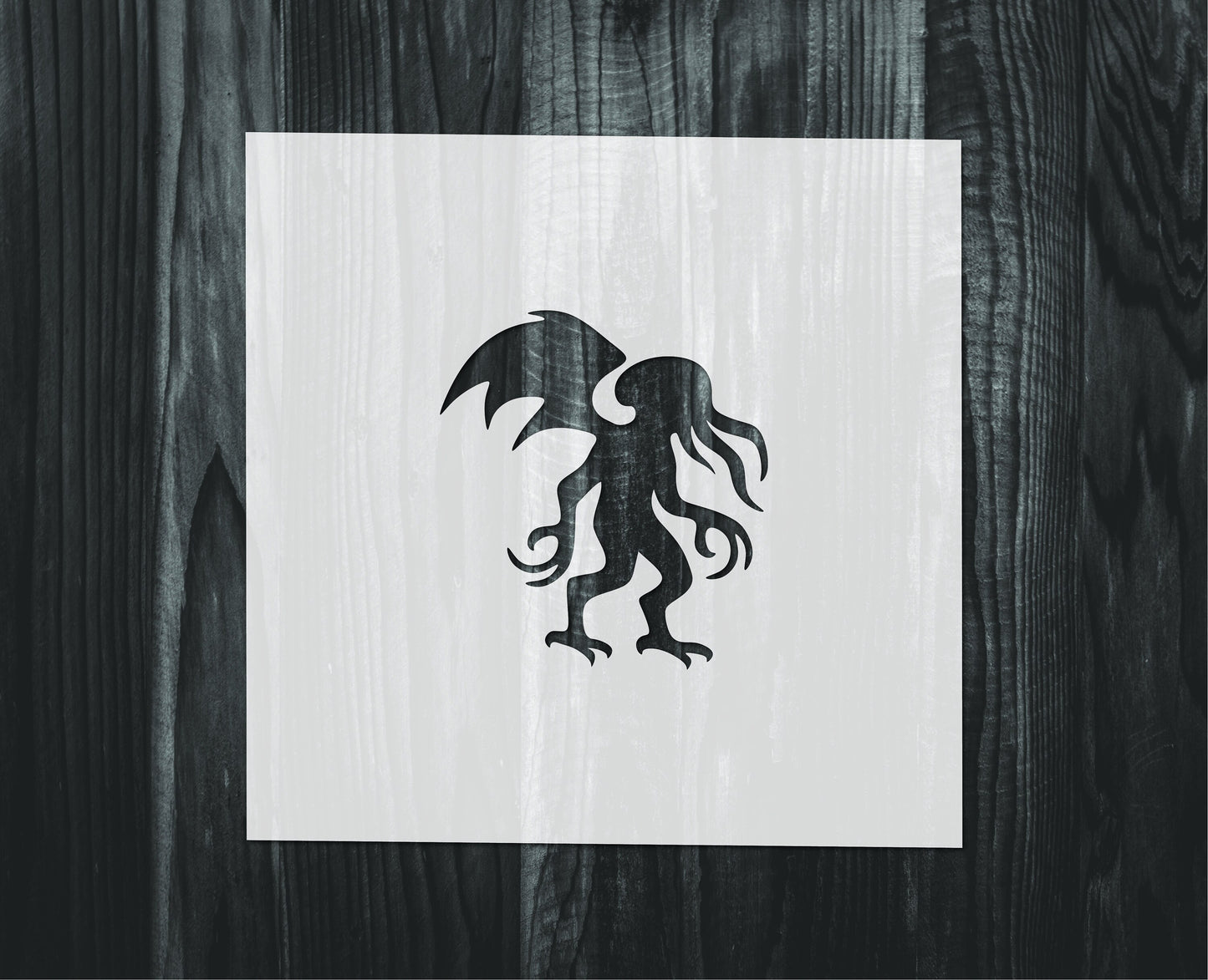 Cthulhu stencil, Mylar reusable stencil, Stencil, FAST SHIPPING