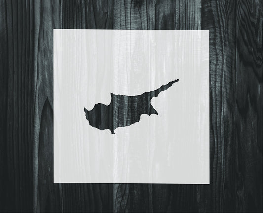 Cyprus stencil, Mylar reusable stencil, Stencil, FAST SHIPPING