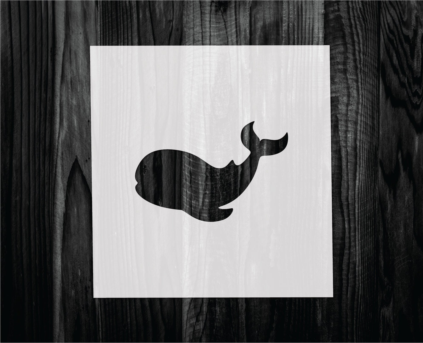 Whale stencil, Mylar reusable stencil, Stencil, FAST SHIPPING